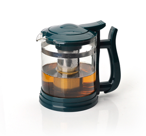 Glass Tea Set Wholesale Water Jug 1600 ML Heatresistant Glass Teapot With Plastic Lid