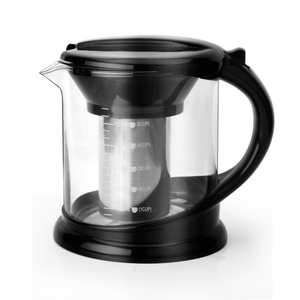 Large Size Glass Teapot With Stainless Steel Strainer Tea Maker For Home Office
