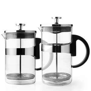 Newest Stylish Design Stainless steel Plunger Heat Resistant High Borosilicate Glass French Press Coffee Maker